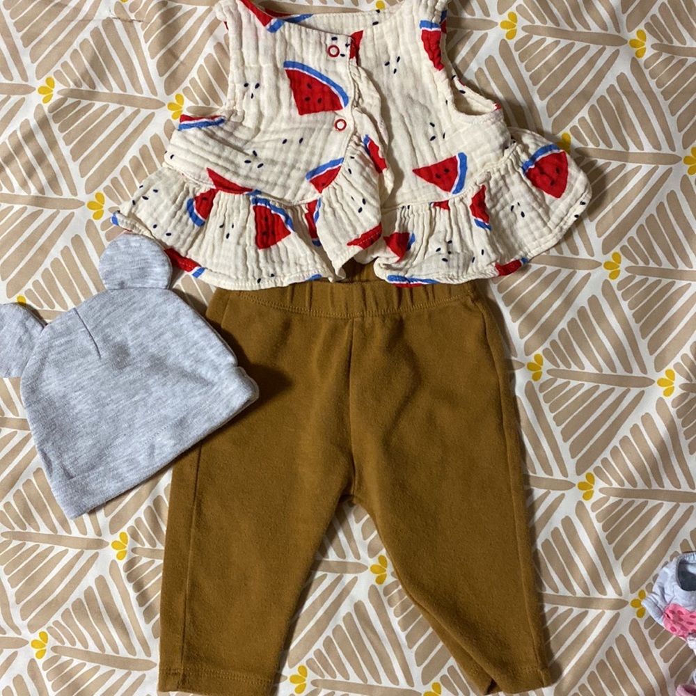 Baby Girl (7 pack) 3-6 Months Cute Summer Dresses/ Jumper/ Matching - Picture 8 of 8